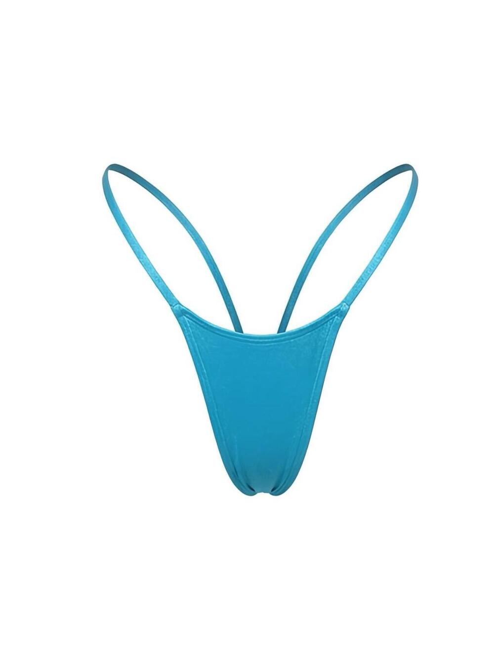 GrlFriday Shop Ocean Blue T-Back Thong
